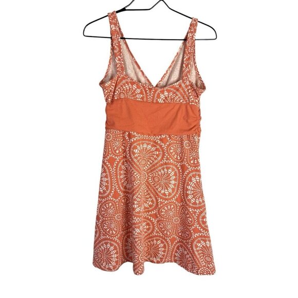 Patagonia Dress Womens Med Orange Margot Organic Cotton Floral Sun Tank Mandala - Picture 6 of 9